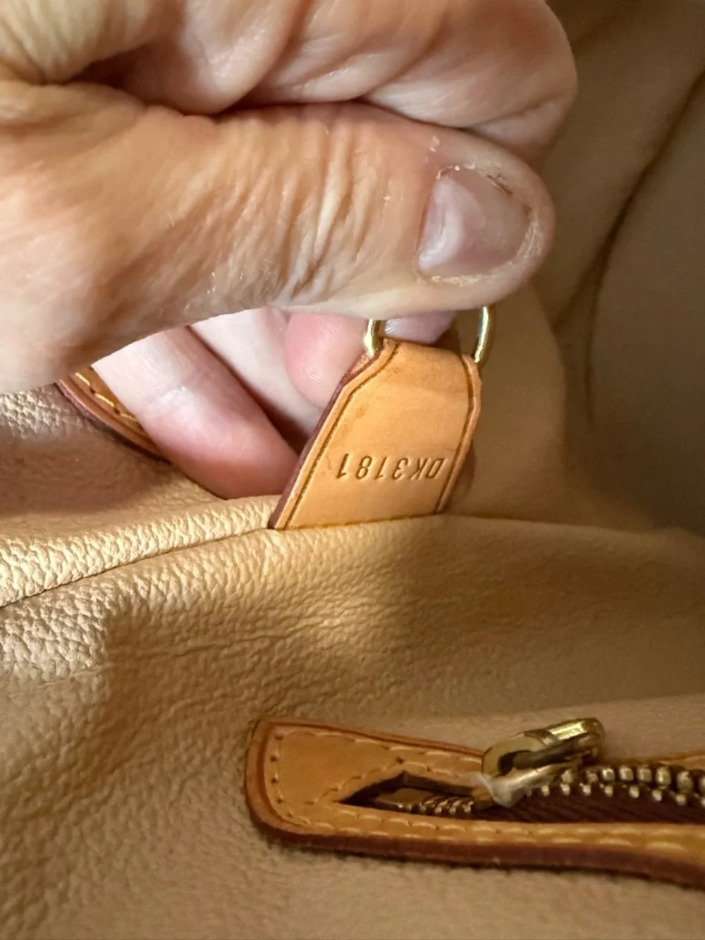 Louis Vuitton Monogram Canvas Bucket Bag - Brown/Tan Leather - Picture 7 of 14